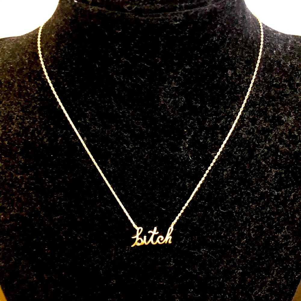 bitch necklace